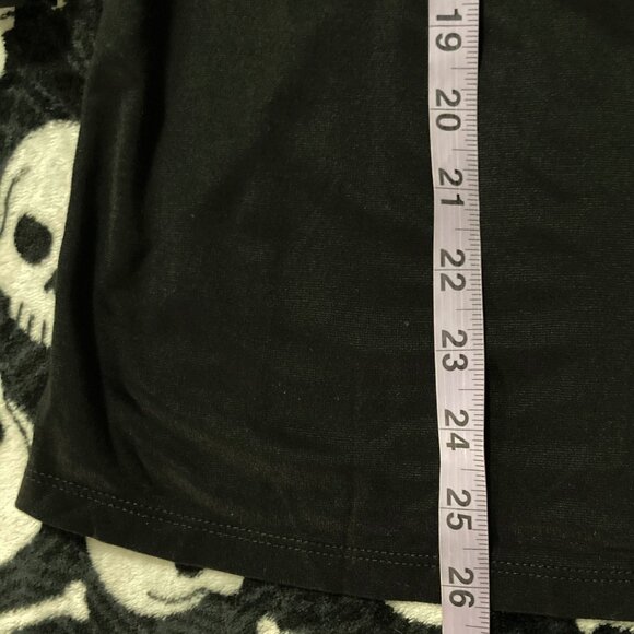 ANNE KLEIN Black asymmetrical v-neck 3/4th sleeve top ~ MEDIUM LARGE XL shirt - Picture 6 of 14